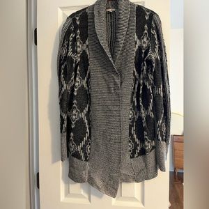 Grey patterned cardigan